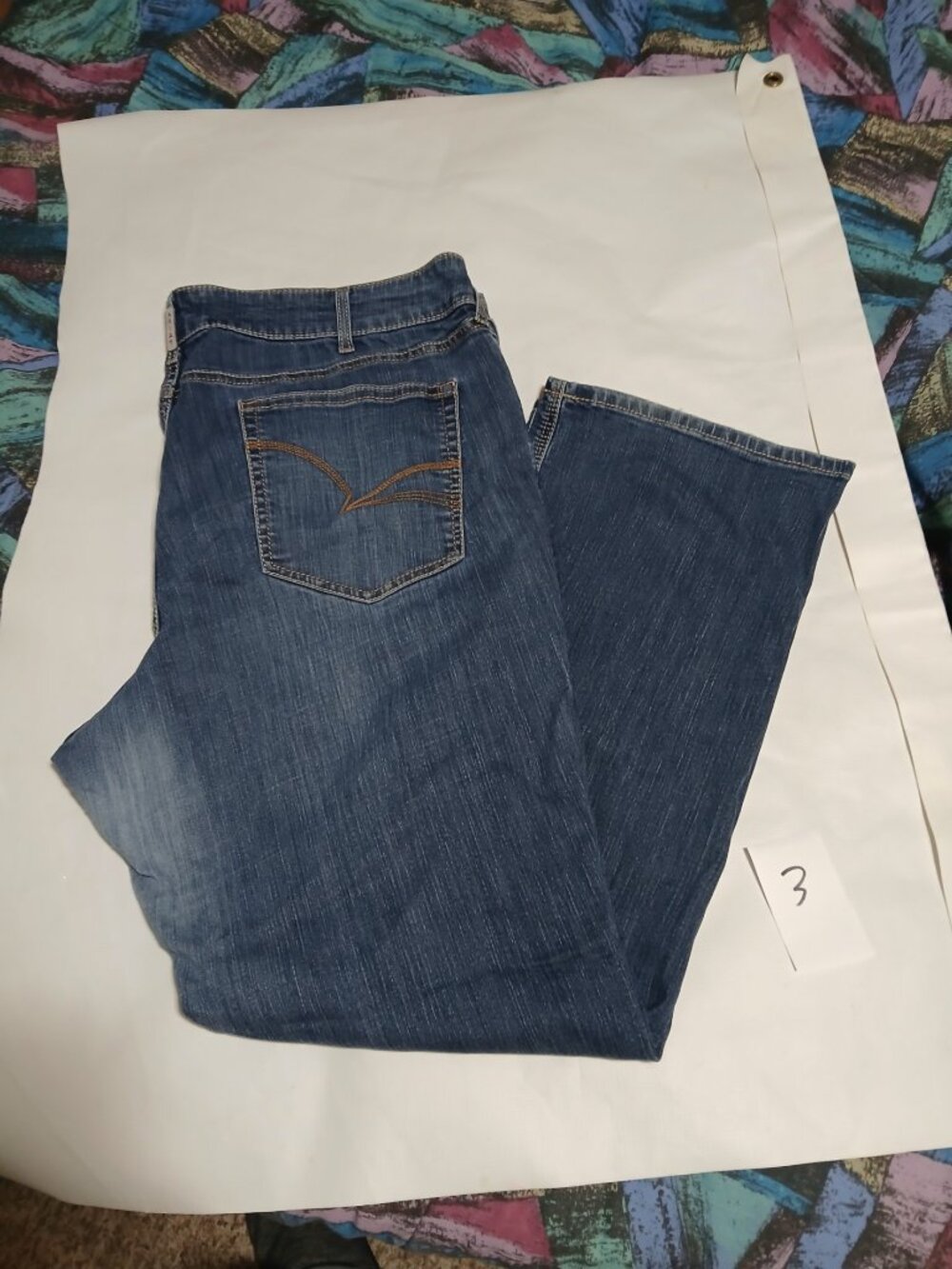 Ariat Jeans Womens Size 24WL 48x33 Arrow Mr Boot Cut Jocelyn Blue Western 3